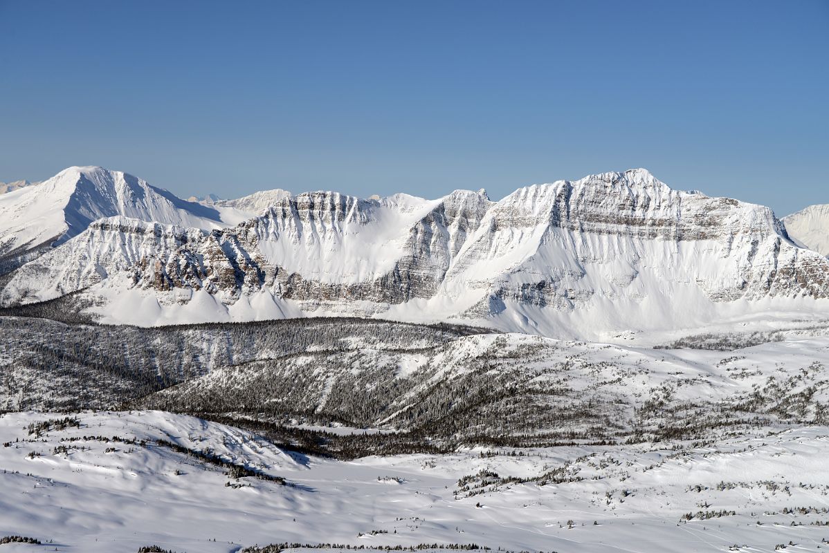 09N Mount Shanks, The Monarch From Lookout Mountain At Banff Sunshine Ski Area